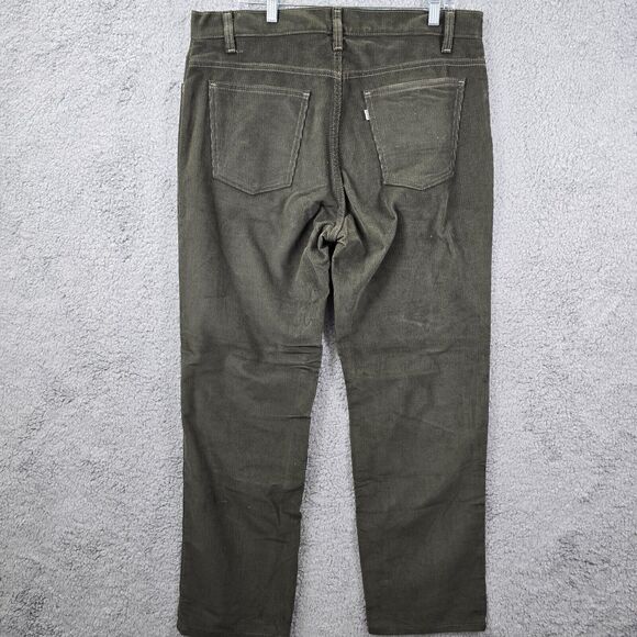 Vintage Levi's 515 Men's Green Straight Leg Jeans 90's Size 38 x 30 - Picture 5 of 13